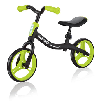 Globber Go Bike Black & Lime Green - Toyworld