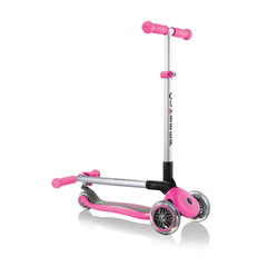 Globber Primo Foldable Scooter Deep Pink Img 2 - Toyworld