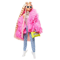 Barbie Extra Doll In Pink Coat With Pet Unicorn Pig Img 3 | Toyworld