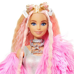 Barbie Extra Doll In Pink Coat With Pet Unicorn Pig Img 4 | Toyworld