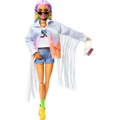 Barbie Extra Doll In Denim Jacket With Pet Puppy Img 3 | Toyworld