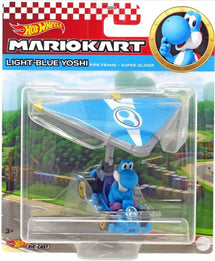 HOT WHEELS MARIO KART BLUE YOSHI PIPE FRAME AND SUPER GLIDER