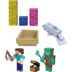 Minecraft Dolphins Treasure Adventure Pack Img 3 | Toyworld