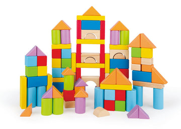 Hape 101 Piece Wonderful Beech Blocks - Toyworld
