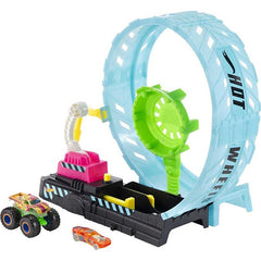 HOT WHEELS MONSTER TRUCKS GLOW IN THE DARK EPIC LOOP CHALLENGE