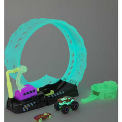 HOT WHEELS MONSTER TRUCKS GLOW IN THE DARK EPIC LOOP CHALLENGE