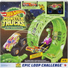 HOT WHEELS MONSTER TRUCKS GLOW IN THE DARK EPIC LOOP CHALLENGE