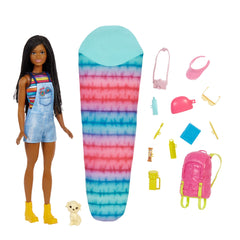 BARBIE CAMPING DOLL BROWN