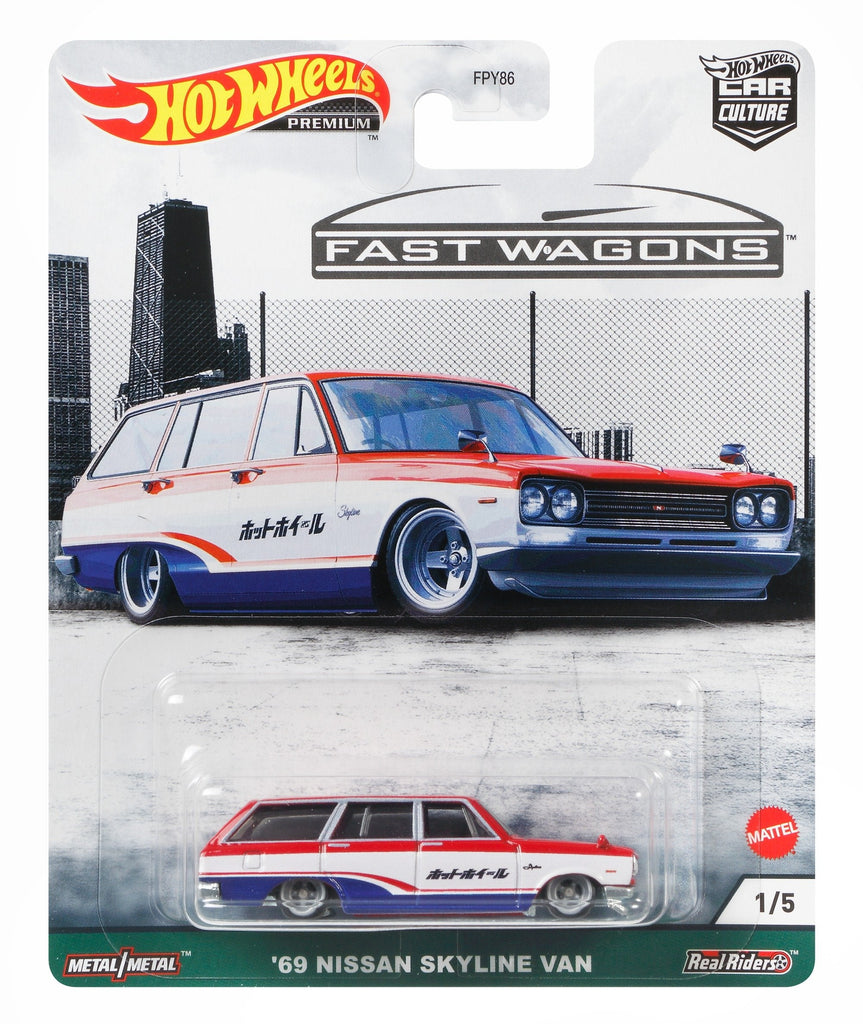 Hot Wheels Car Culture Fast Wagons Nissan Skyline Van | Toyworld