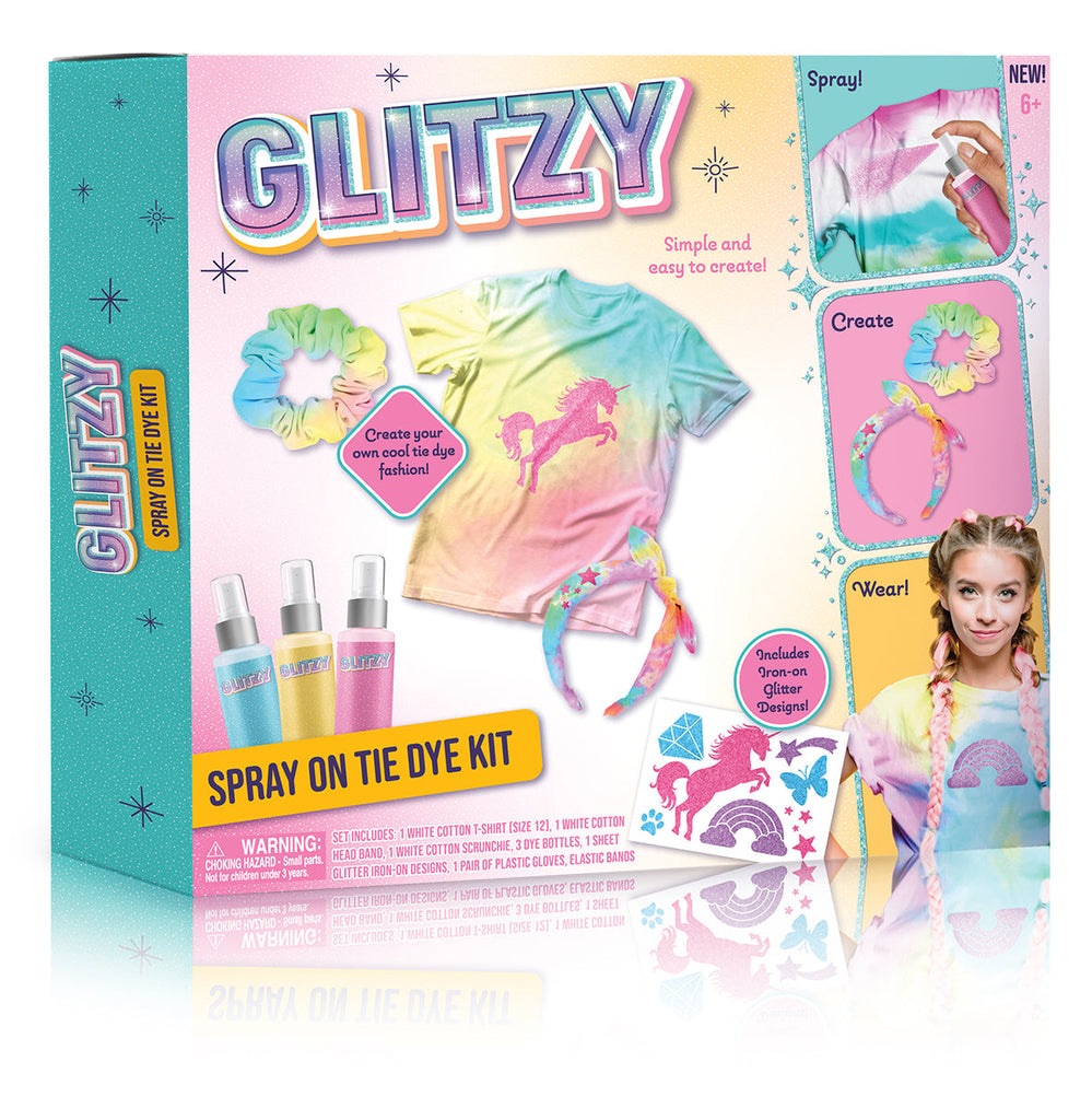 GLITZY SPRAY ON TIE DYE KIT