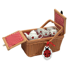 SCHYLLING LADYBUG TEA SET IN BASKET