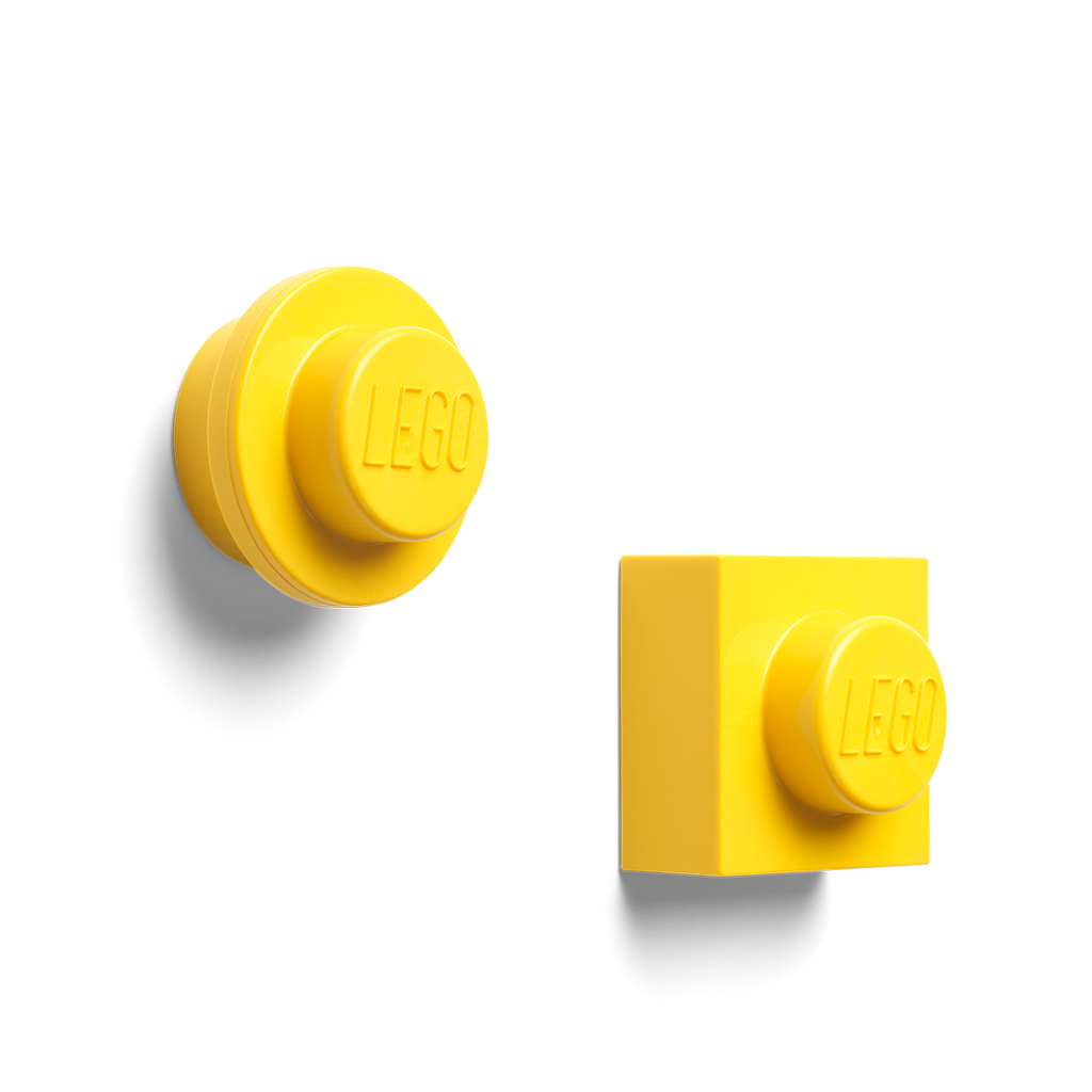 LEGO 2 PIECE MAGNET SET YELLOW