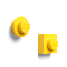 LEGO 2 PIECE MAGNET SET YELLOW