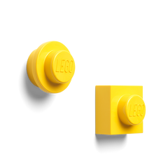 LEGO 2 PIECE MAGNET SET YELLOW