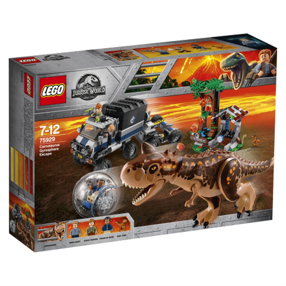 Lego Jurassic World Carnotaurus Gyrosphere Escape - Toyworld