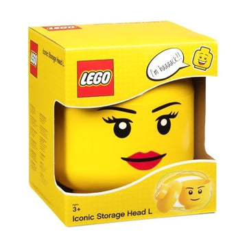 Lego Large Storage Head Girl | Toyworld