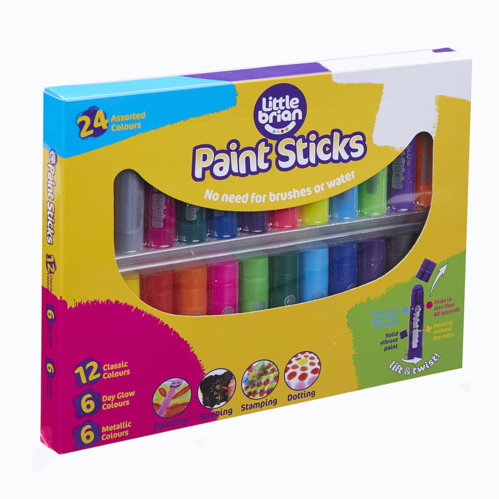 Little Brian Paint Sticks 24 Pack - Toyworld