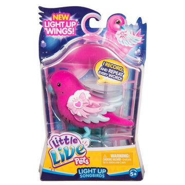 Little Live Pets Light Up Songbirds Single Bird Bow Beams - Toyworld