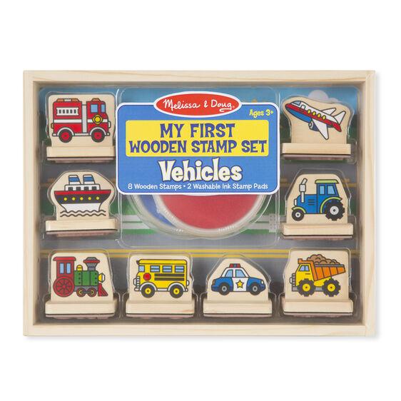 Melissa & Doug My First Wooden Stamp Set Vehicles | Toyworld