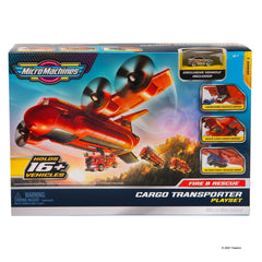 MICRO MACHINES FIRE & RESCUE CARGO TRANSPORTER PLAYSET