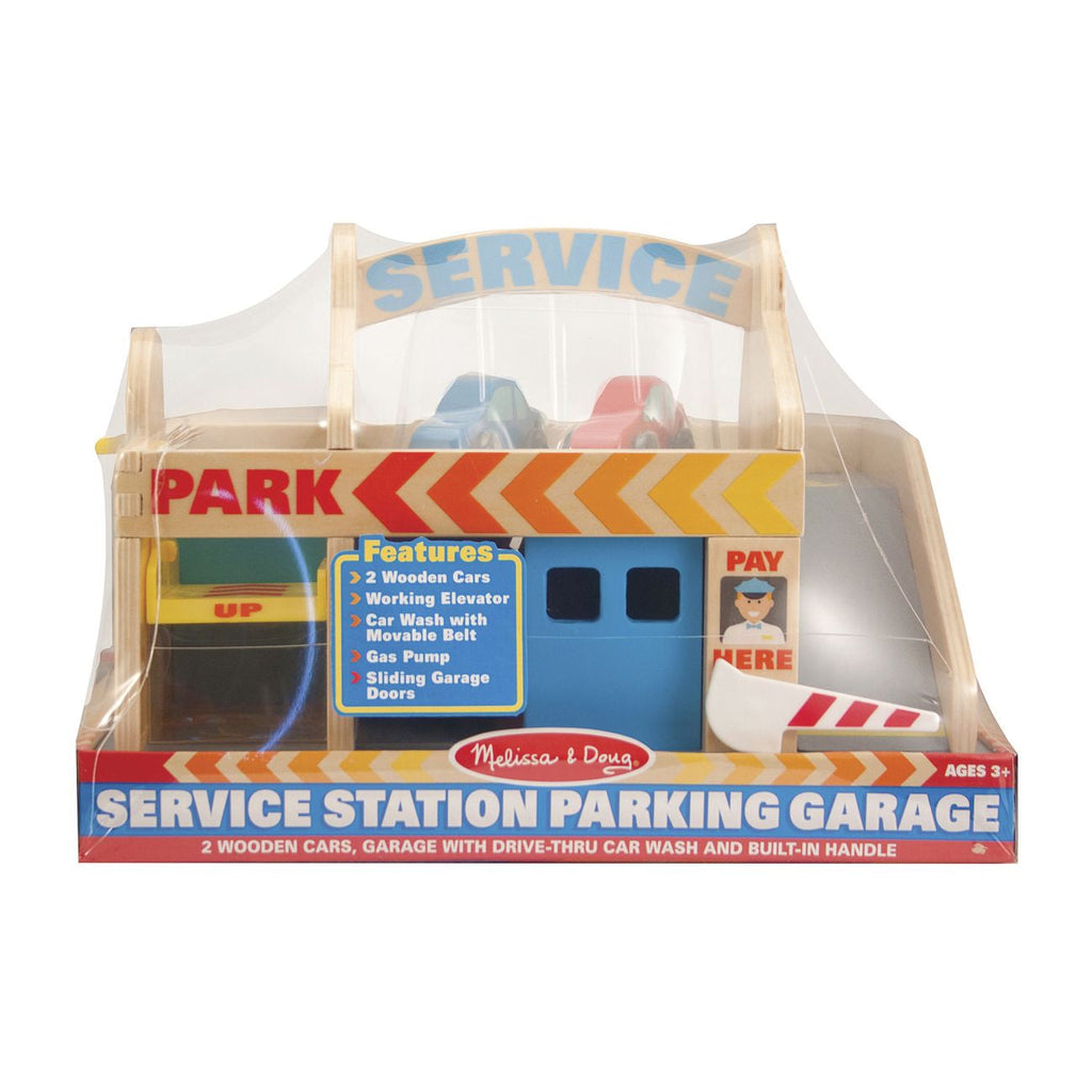 Melissa & Doug Service Station Parking Garage - Toyworld