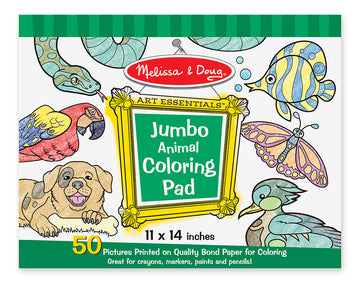 Melissa Doug Animal Jumbo Colouring Pad - Toyworld