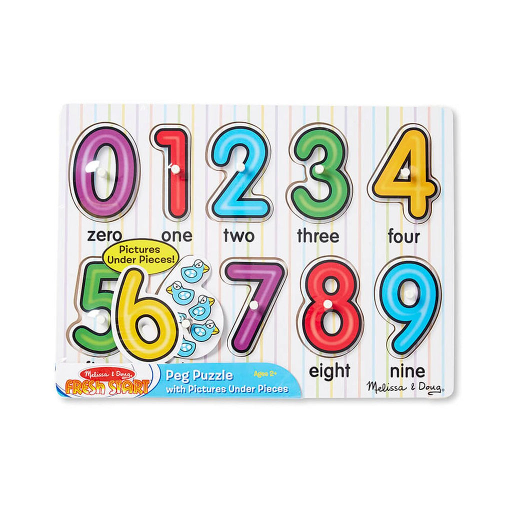 Melissa Doug Numbers Peg Puzzle - Toyworld