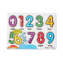 Melissa Doug Numbers Peg Puzzle - Toyworld