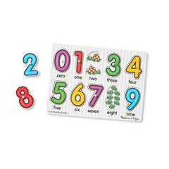 Melissa Doug Numbers Peg Puzzle Img 2 - Toyworld