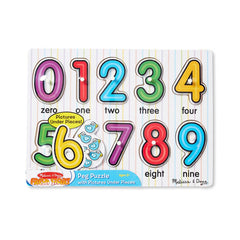 Melissa Doug Numbers Peg Puzzle - Toyworld