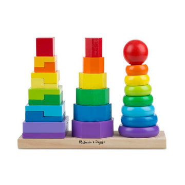 Melissa & Doug Geometric Stacker - Toyworld