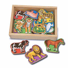 Melissa Doug Magnetic Wooden Animals Img 1 - Toyworld