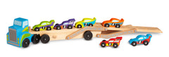 Melissa Doug Mega Race Car Carrier Img 2 - Toyworld