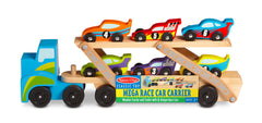 Melissa Doug Mega Race Car Carrier Img 3 - Toyworld