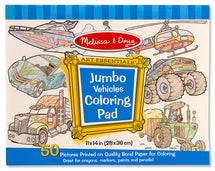 Melissa Doug Vehicles Jumbo Colouring Pads - Toyworld