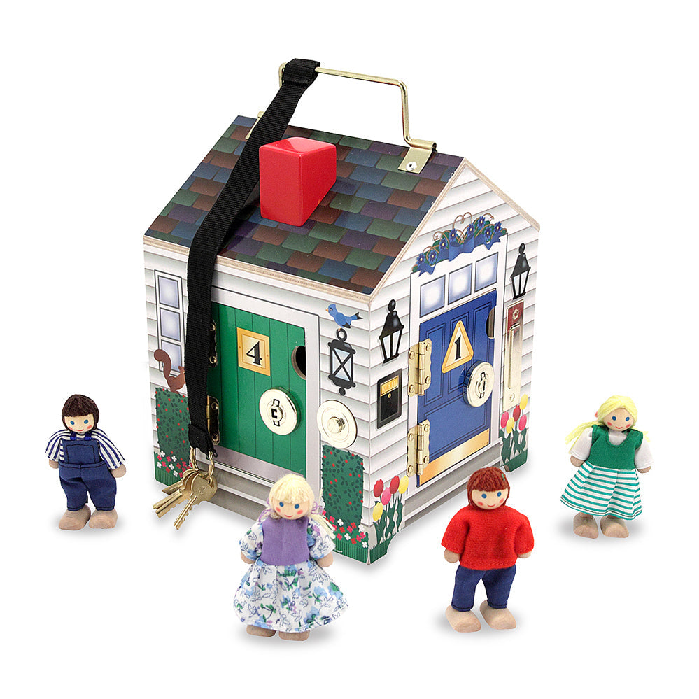 MELISSA & DOUG WOODEN DOORBELL HOUSE