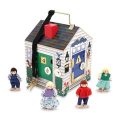 MELISSA & DOUG WOODEN DOORBELL HOUSE