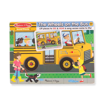 Melissa Doug See Hear Sound Puzzle The Wheels On The Bus - Toyworld