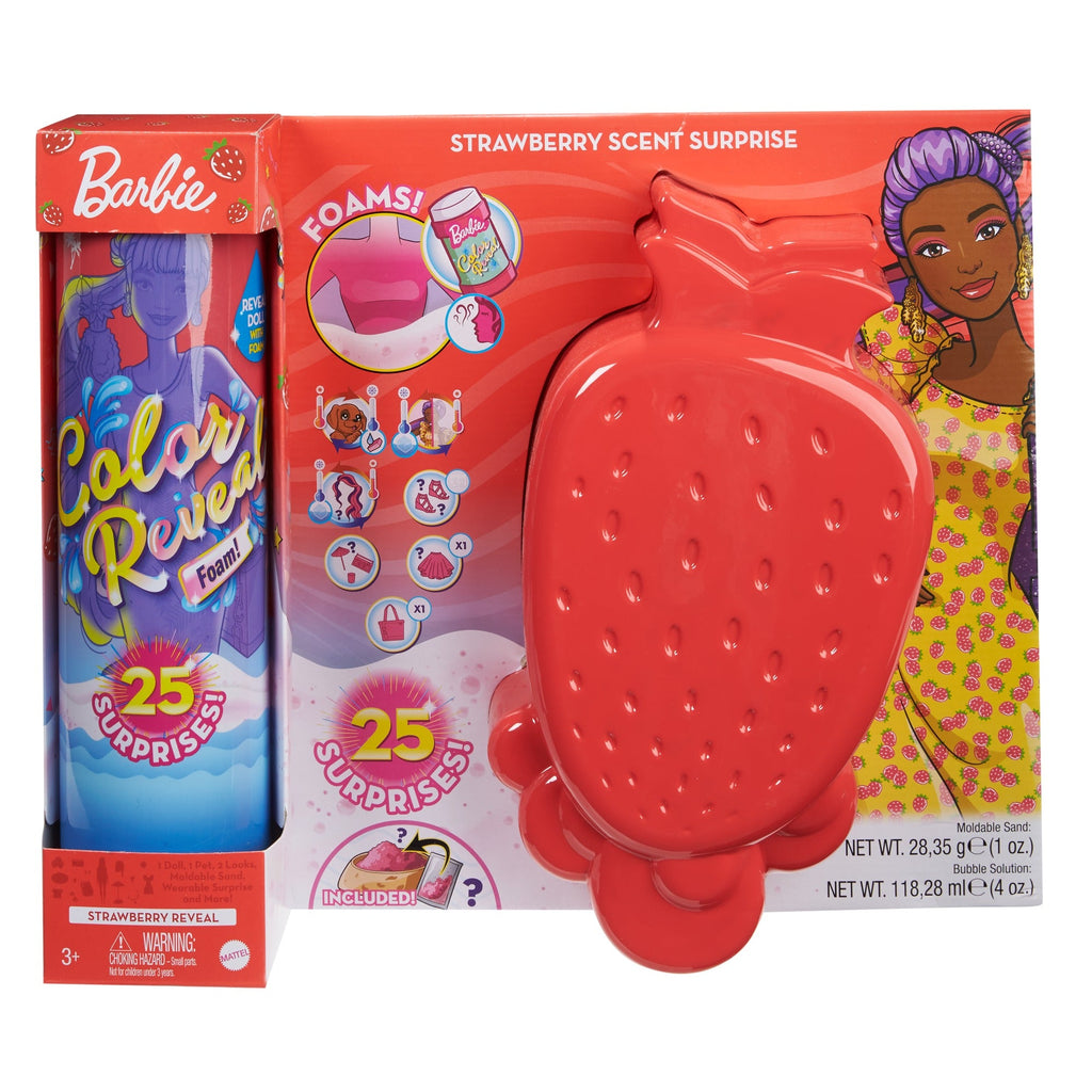 Barbie Colour Reveal Foam Doll Strawberry | Toyworld