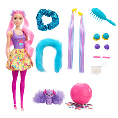 Barbie Colour Reveal Glitter! Hair Swaps - Pink Img 1 | Toyworld