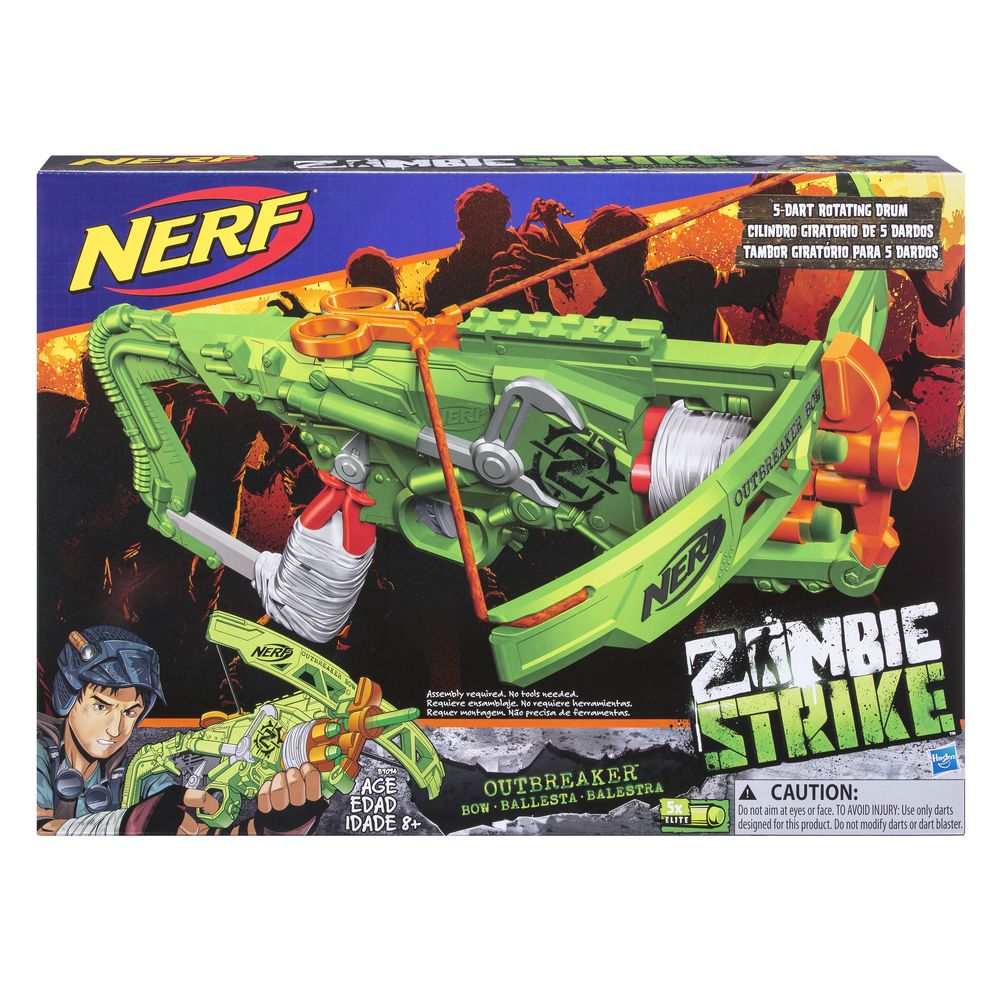 Nerf Zombie Strike Outbreaker Bow - Toyworld