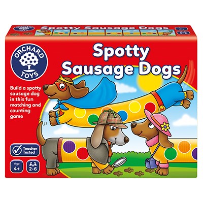 ORCHARD TOYS SPOTTY SAUSAGE DOGS GAME