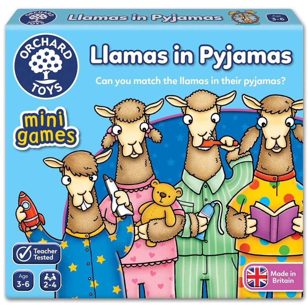 ORCHARD TOYS LLAMAS IN PYJAMAS MINI GAME