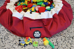 PLAY POUCH PLAY MAT & STORAGE BAG RED