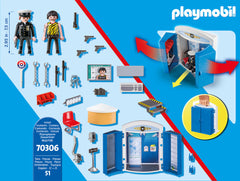 PLAYMOBIL 70306 CITY ACTION POLICE STATION PLAY BOX