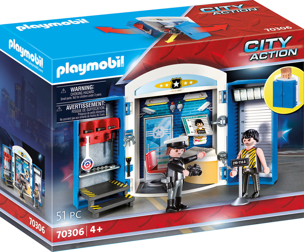 PLAYMOBIL 70306 CITY ACTION POLICE STATION PLAY BOX