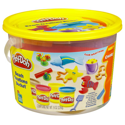 Play Doh Beach Mini Bucket - Toyworld