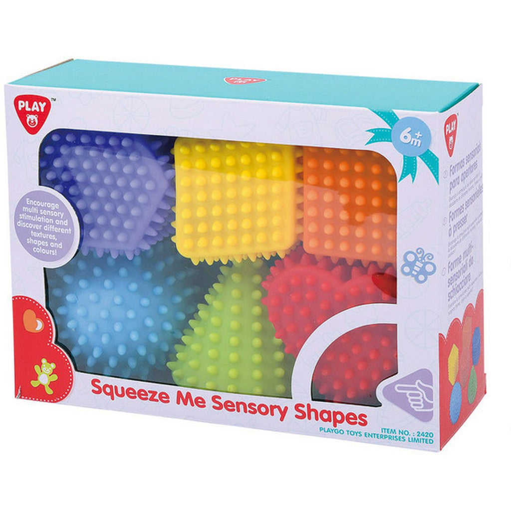 Playgo 6 Piece Squeeze Me Sensory Shapes - Toyworld