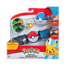 Pokemon Clip And Go Poke Ball Set Green And Blue | Toyworld