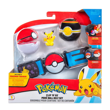 Pokemon Clip & Go Poke Ball Set Red & Black | Toyworld